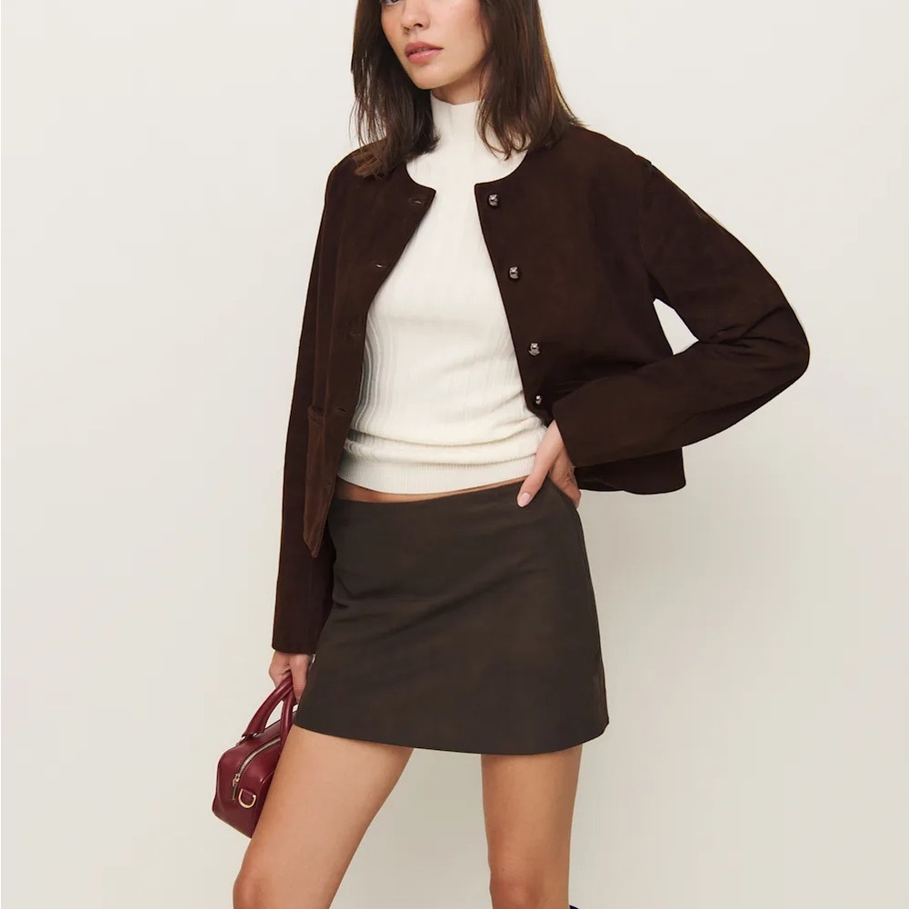 Reformation x Veda Reed Suede Jacket - Picture 3 of 9